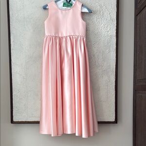 Elegant Pink Sleeveless Kids Dress
